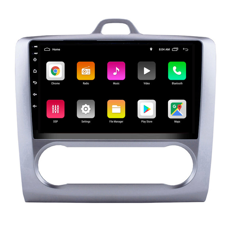 RoverOne Car Stereo Radio Bluetooth CarPlay GPS Navigation for Ford Focus 2 Mk 2 2004 - 2011 AT