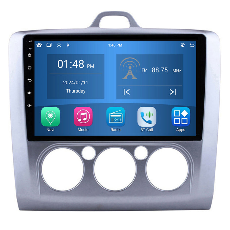RoverOne Car Stereo Radio Bluetooth CarPlay GPS Navigation for Ford Focus 2 Mk 2 2004 - 2011 MT