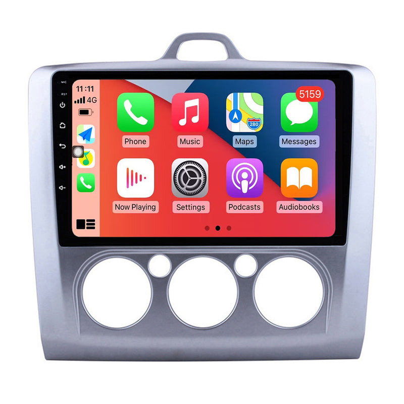RoverOne Car Stereo Radio Bluetooth CarPlay GPS Navigation for Ford Focus 2 Mk 2 2004 - 2011 MT