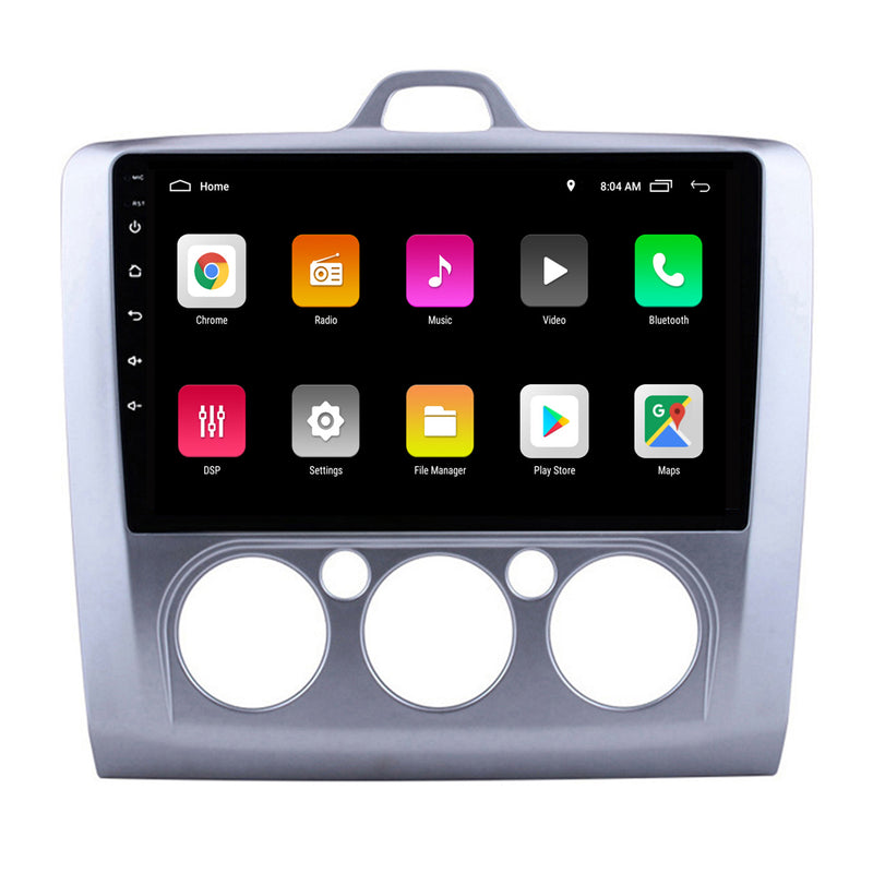 RoverOne Car Stereo Radio Bluetooth CarPlay GPS Navigation for Ford Focus 2 Mk 2 2004 - 2011 MT