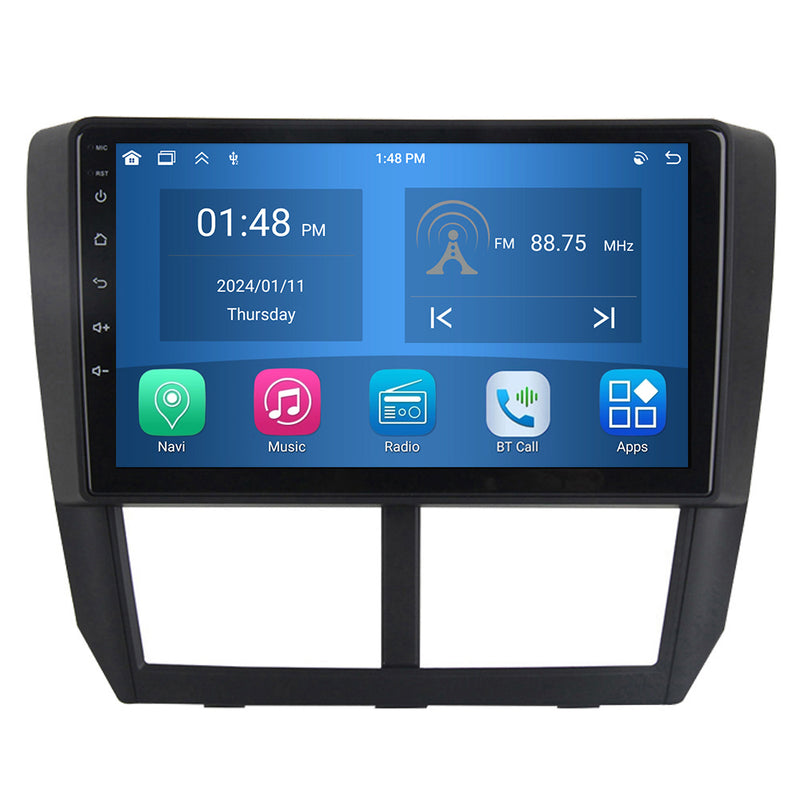 RoverOne Car Stereo Radio Bluetooth CarPlay GPS Navigation for Subaru Forester 3 SH 2007 - 2013 Impreza GH GE 2011