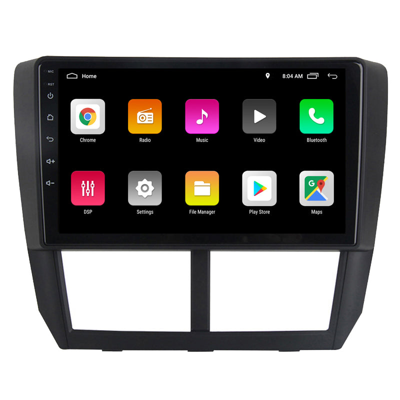 RoverOne Car Stereo Radio Bluetooth CarPlay GPS Navigation for Subaru Forester 3 SH 2007 - 2013 Impreza GH GE 2011