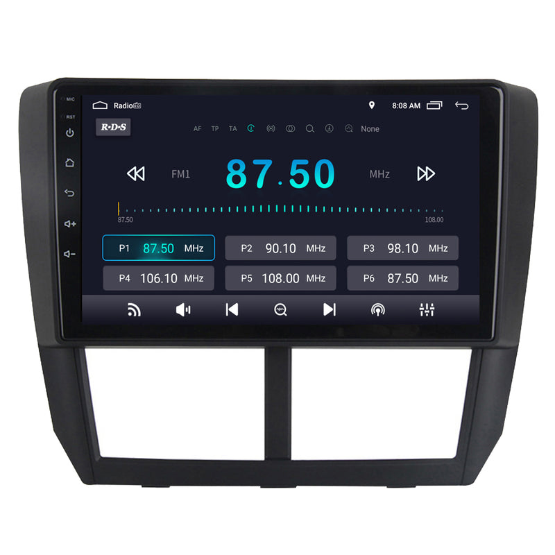 RoverOne Car Stereo Radio Bluetooth CarPlay GPS Navigation for Subaru Forester 3 SH 2007 - 2013 Impreza GH GE 2011