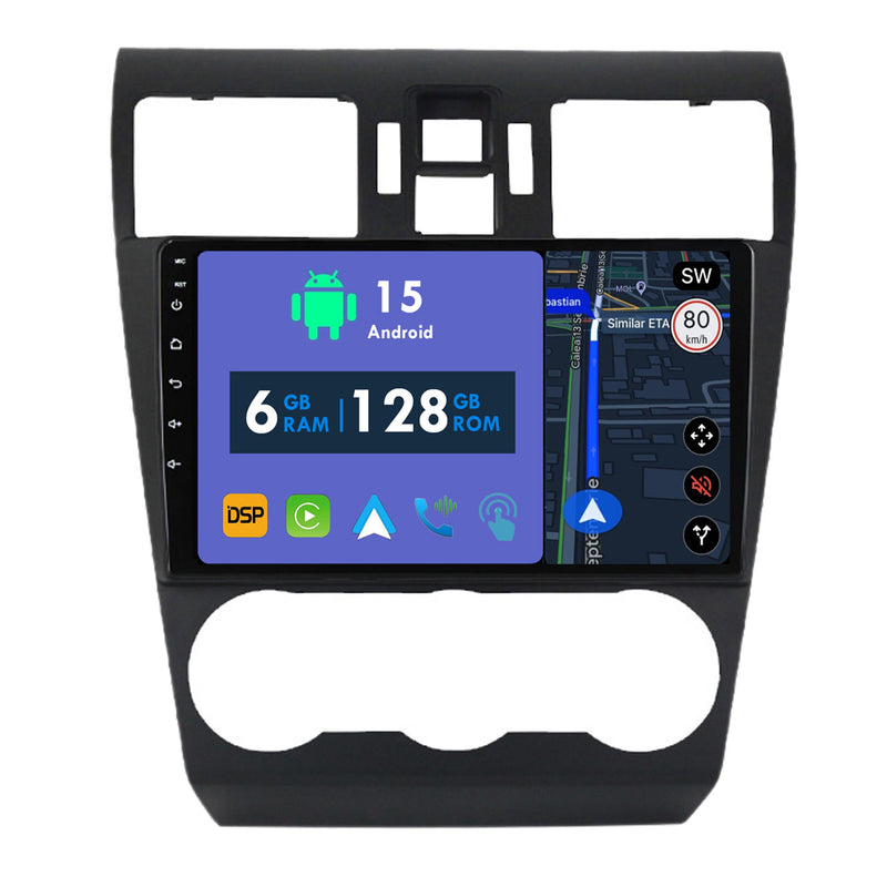 RoverOne Car Stereo Radio Bluetooth CarPlay GPS Navigation for Subaru Forester 4 SJ 2012 - 2015