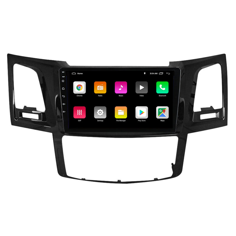 RoverOne Car Stereo Radio Bluetooth CarPlay GPS Navigation for Toyota Fortuner 1 AN50 AN60 Hilux Revo Vigo 2005 - 2014
