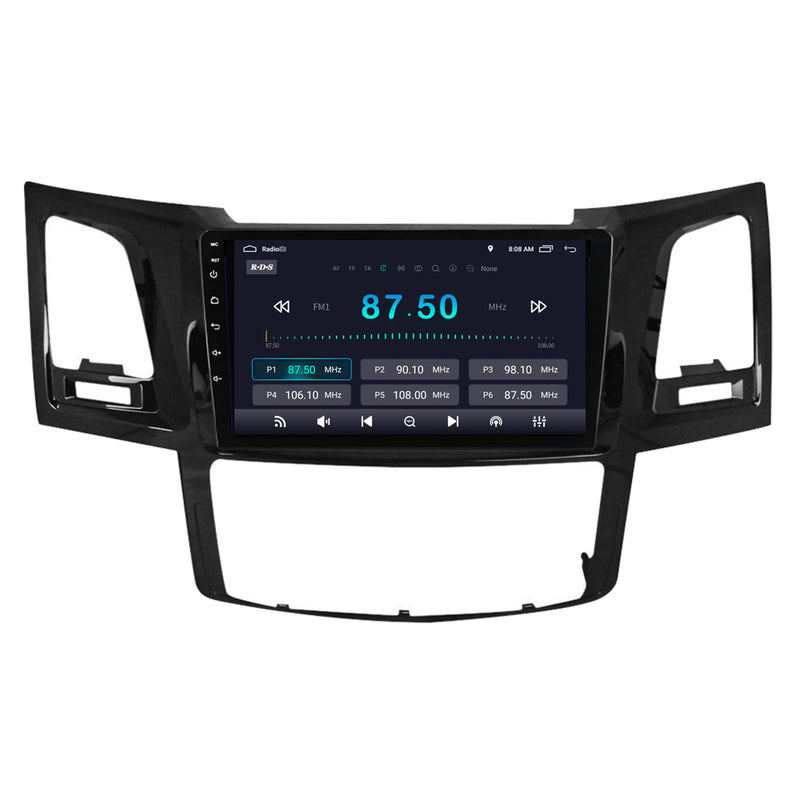 RoverOne Car Stereo Radio Bluetooth CarPlay GPS Navigation for Toyota Fortuner 1 AN50 AN60 Hilux Revo Vigo 2005 - 2014