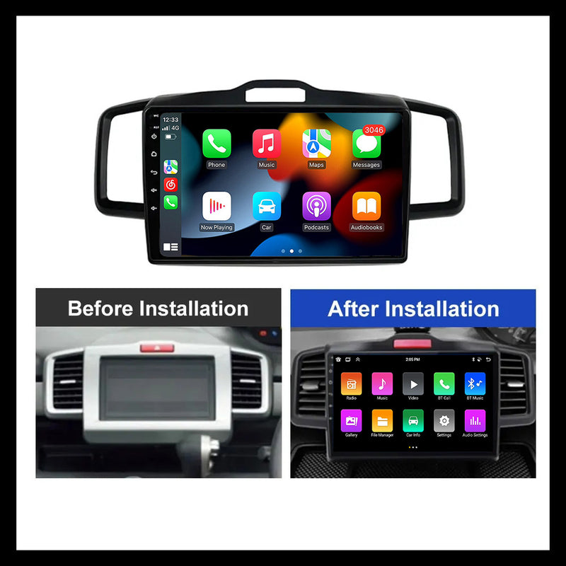 RoverOne Car Stereo Radio Bluetooth CarPlay GPS Navigation for Honda Freed 1 2008 - 2016