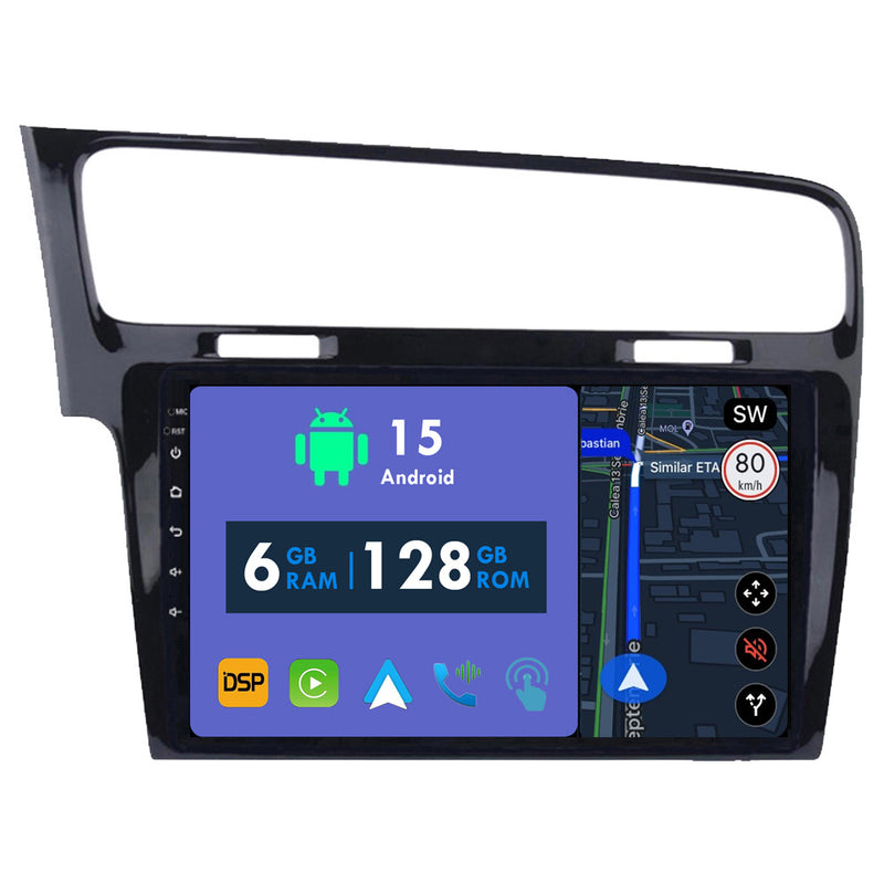 RoverOne Car Stereo Radio Bluetooth CarPlay GPS Navigation for Volkswagen Golf 7 2012 - 2020