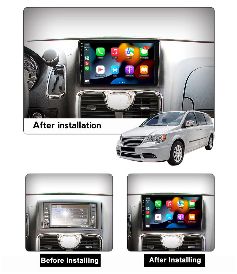 RoverOne Car Stereo Radio Bluetooth CarPlay GPS Navigation for Chrysler Grand Voyager 5 2011 - 2015