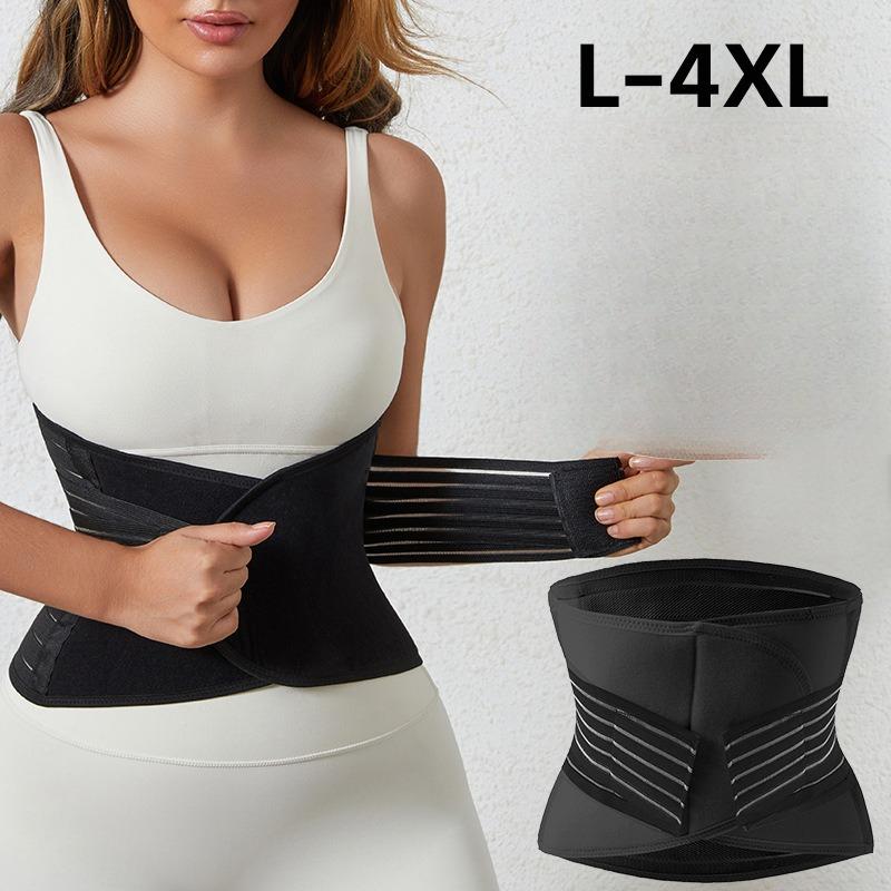 Belly Band Strong Body Shape Bodybuilding Shapewear-Black