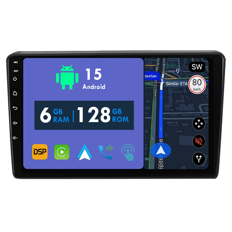 RoverOne Car Stereo Radio Bluetooth CarPlay GPS Navigation for Hyundai H1 II 2 TQ 2007 - 2015