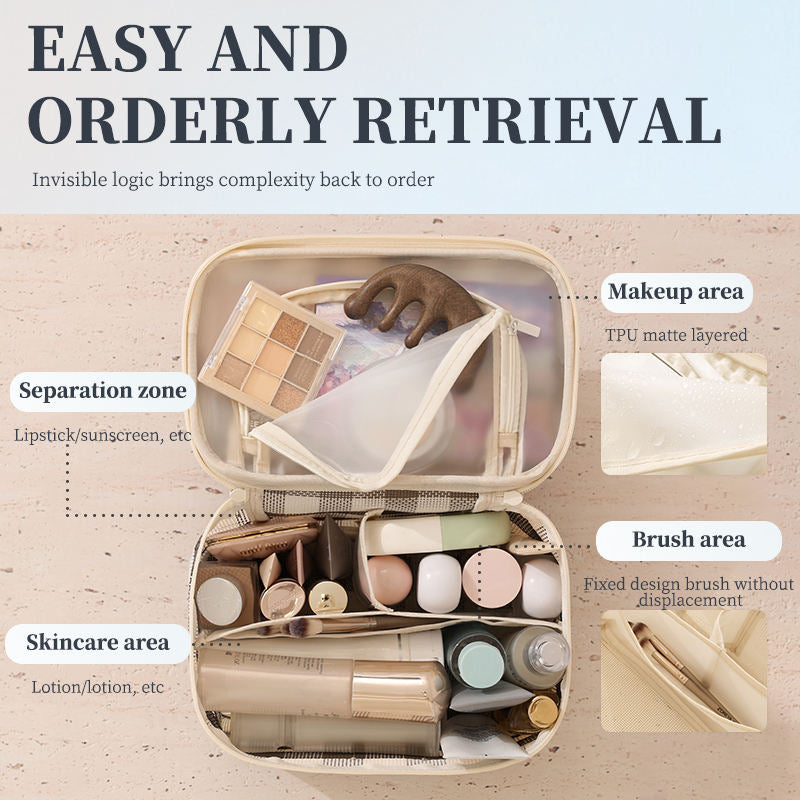Durable Mesh Zipper Storage Bag for Cosmetic and Travel Portable Multi-functional for Bag
