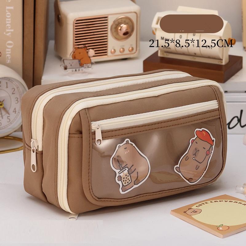 New Dolphin Pencil Case Large Capacity Pencil Box for Junior High School Children Boys and Girls