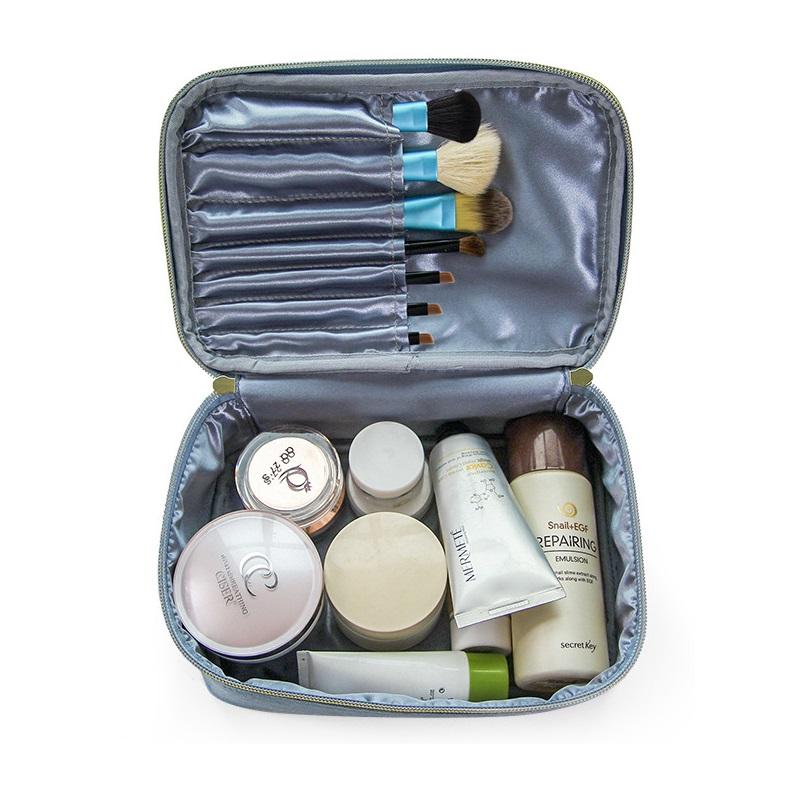 Luxury Velvet Pouch Bag Handle Soft Flannel Makeup Storage Organizer  Logo England Style