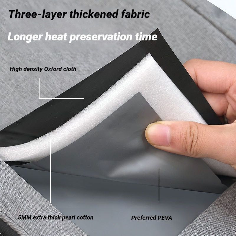For Thickened Large Capacity Portable Picnic Leather Outdoor Car Ice Waterproof Shoulder Crossbody Insulation Bag