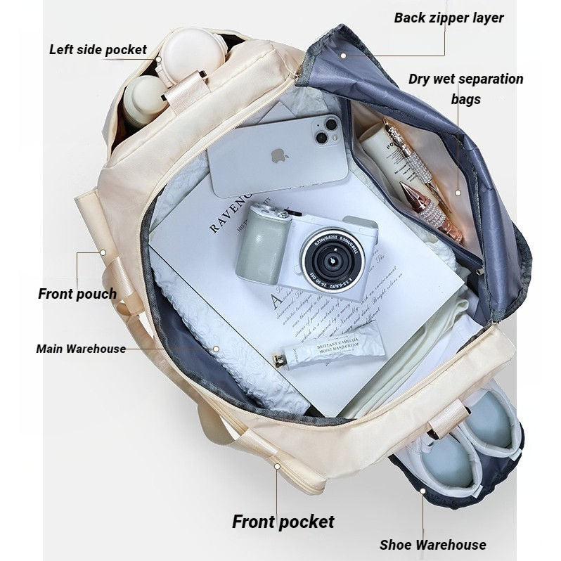 Dropshipping Large Waterproof Eco-Friendly Luxury Modern Casual Gym Sports Luggage Suitcase Travel Duffel Bags Shoe