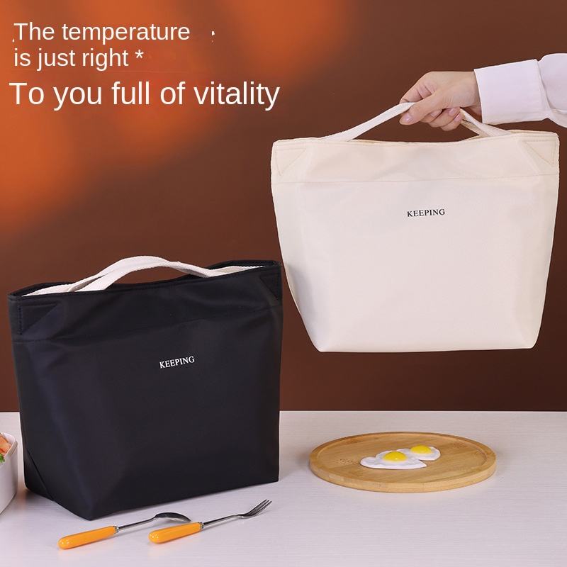 Portable Durable Eco-Friendly Oxford Lunch Box and Cooler Bag with Zipper Closure for 2 Persons Outdoor Use and Picnics