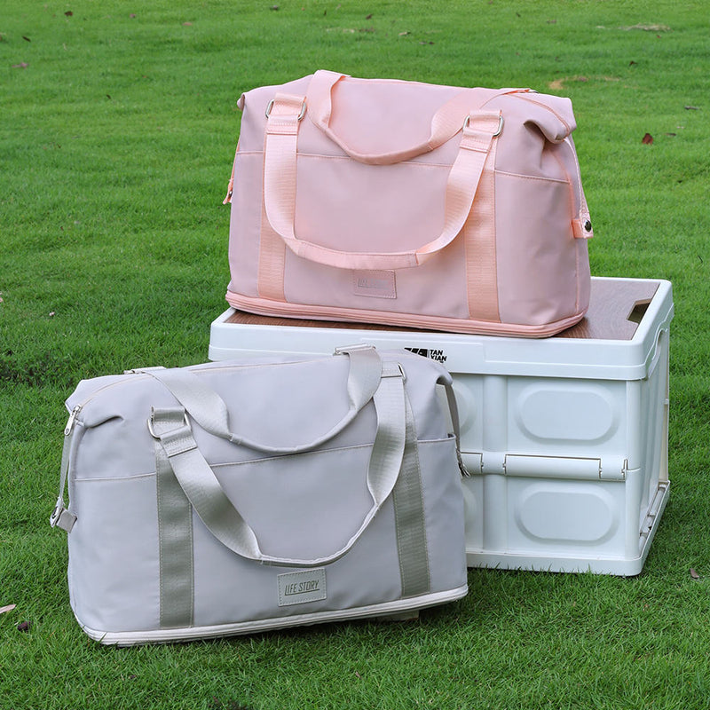 Wholesale Polyester Expandable Waterproof Luggage Bag with Dry Wet Separation Lightweight Travel Suitcase for Business Vacation