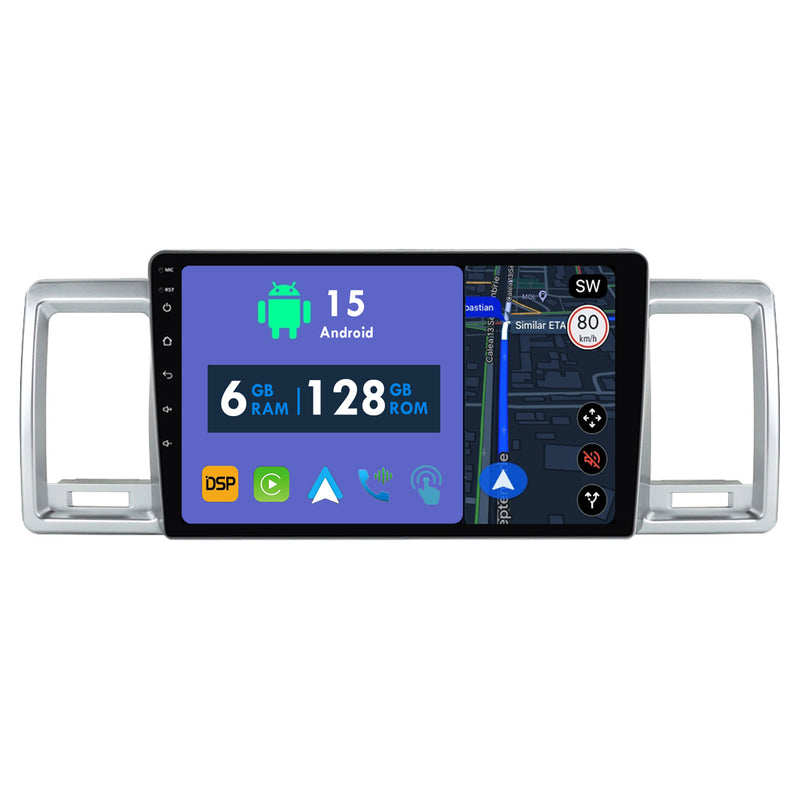 RoverOne Car Stereo Radio Bluetooth CarPlay GPS Navigation for Toyota Hiace XH10 H200 5 2004 - 2021