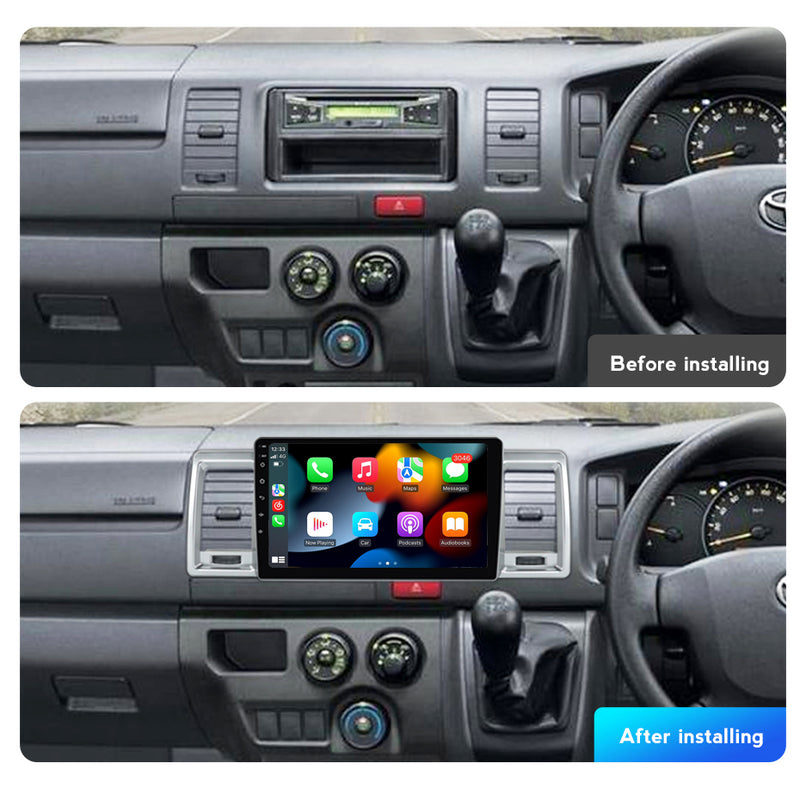RoverOne Car Stereo Radio Bluetooth CarPlay GPS Navigation for Toyota Hiace XH10 H200 5 2004 - 2021