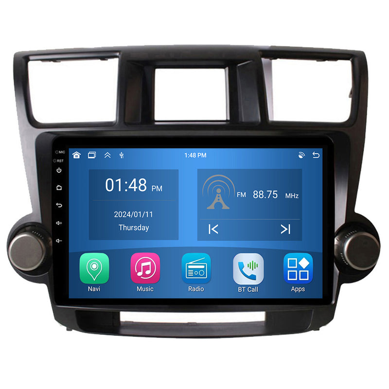 RoverOne Car Stereo Radio Bluetooth CarPlay GPS Navigation for Toyota Highlander 2 XU40 2007 - 2013