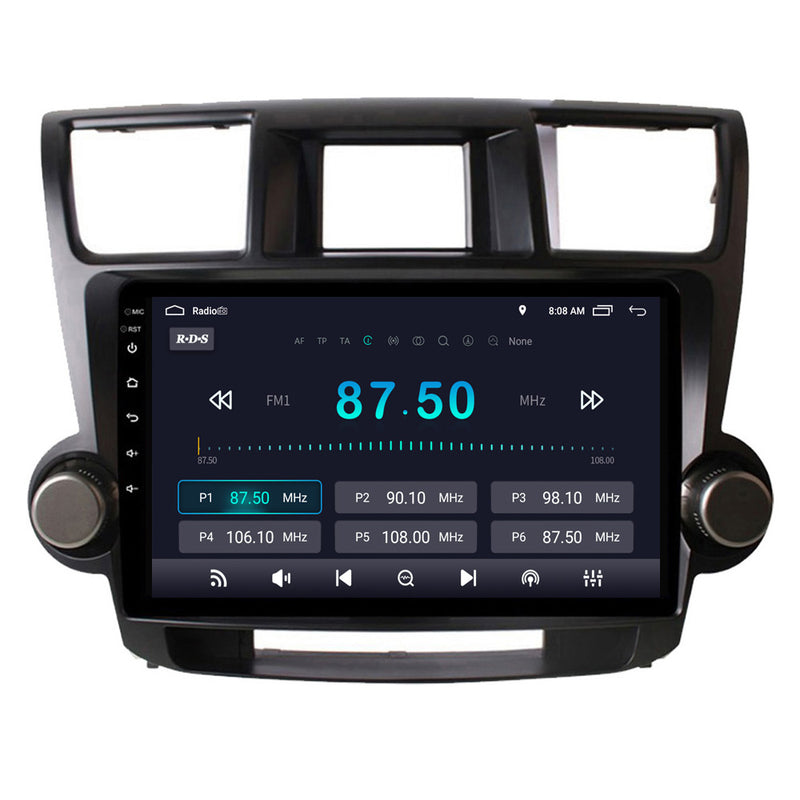 RoverOne Car Stereo Radio Bluetooth CarPlay GPS Navigation for Toyota Highlander 2 XU40 2007 - 2013