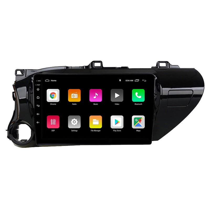 RoverOne Car Stereo Radio Bluetooth CarPlay GPS Navigation for Toyota Hilux Pick Up AN120 2015 - 2020