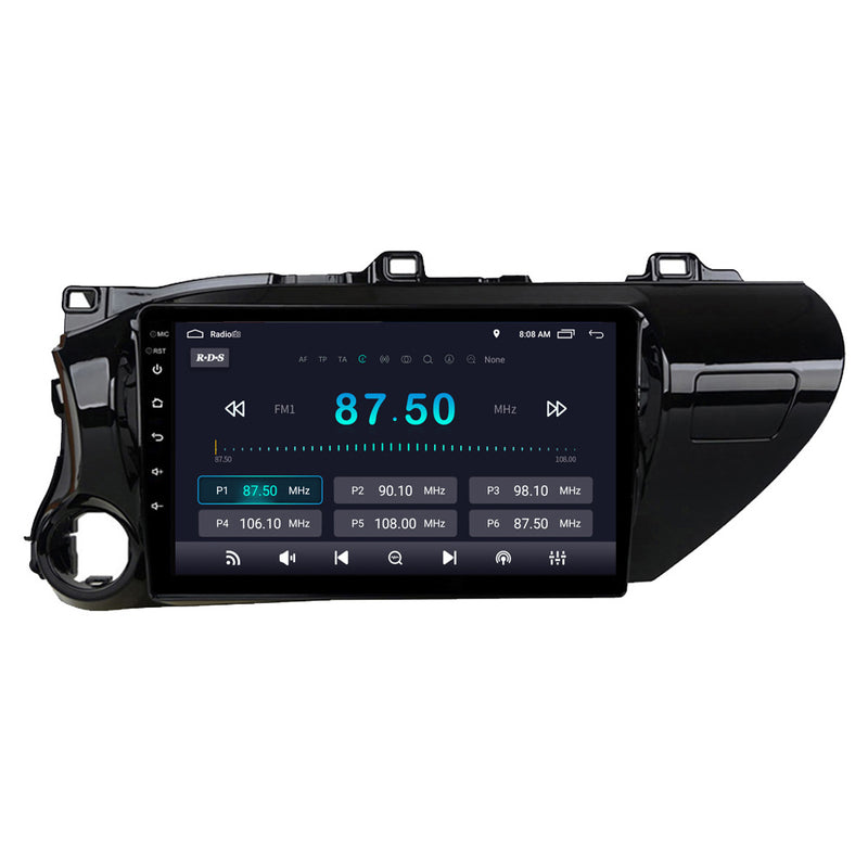 RoverOne Car Stereo Radio Bluetooth CarPlay GPS Navigation for Toyota Hilux Pick Up AN120 2015 - 2020
