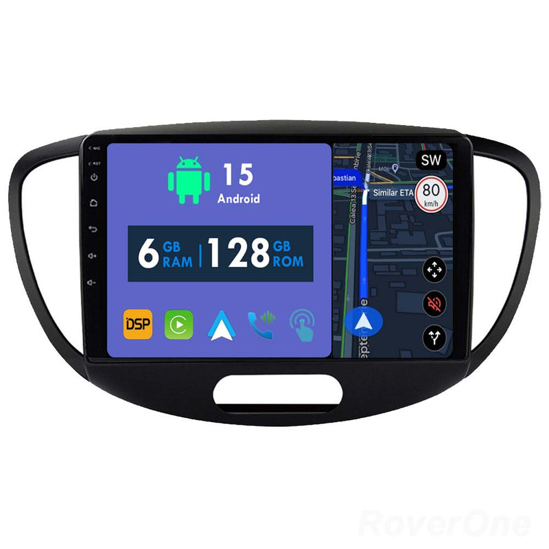 RoverOne Car Stereo Radio Bluetooth CarPlay GPS Navigation for Hyundai i10 2007 - 2013