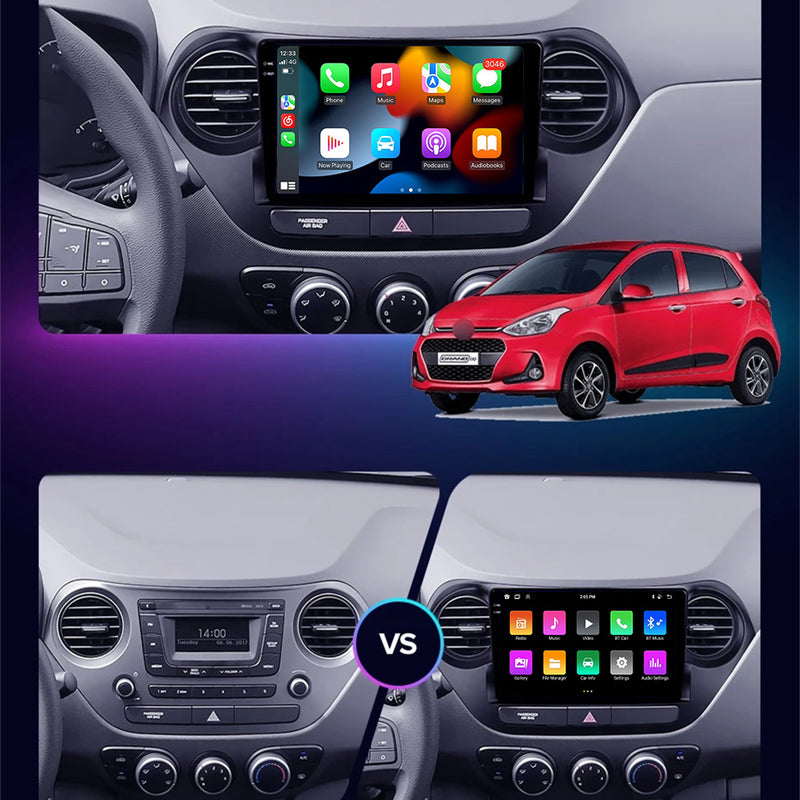 RoverOne Car Stereo Radio Bluetooth CarPlay GPS Navigation for Hyundai i10 2 2013 - 2016