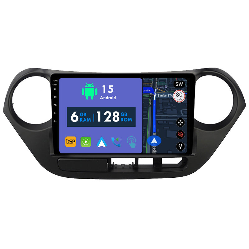 RoverOne Car Stereo Radio Bluetooth CarPlay GPS Navigation for Hyundai i10 2 2013 - 2016
