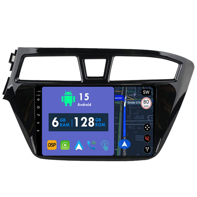 RoverOne Car Stereo Radio Bluetooth CarPlay GPS Navigation for Hyundai i20 2 II GB 2014 - 2018