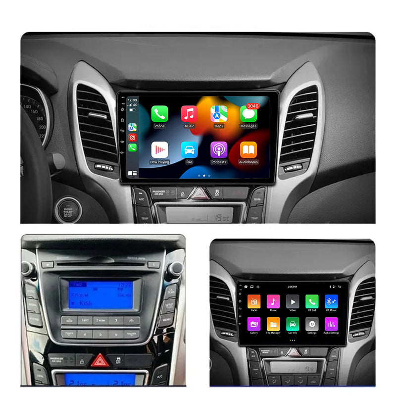 RoverOne Car Stereo Radio Bluetooth CarPlay GPS Navigation for Hyundai i30 II 2 GD 2011 - 2017