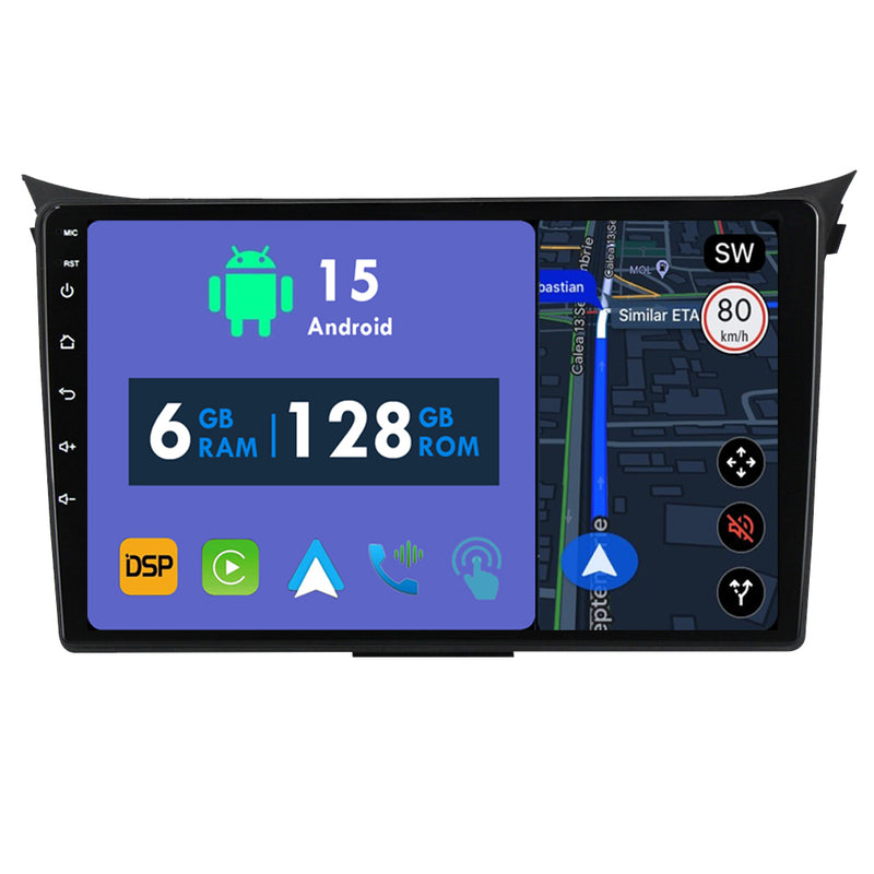 RoverOne Car Stereo Radio Bluetooth CarPlay GPS Navigation for Hyundai i30 II 2 GD 2011 - 2017