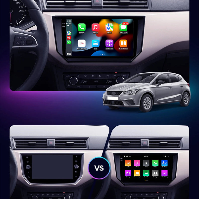 RoverOne Car Stereo Radio Bluetooth CarPlay GPS Navigation for Seat Ibiza 2017 - 2020