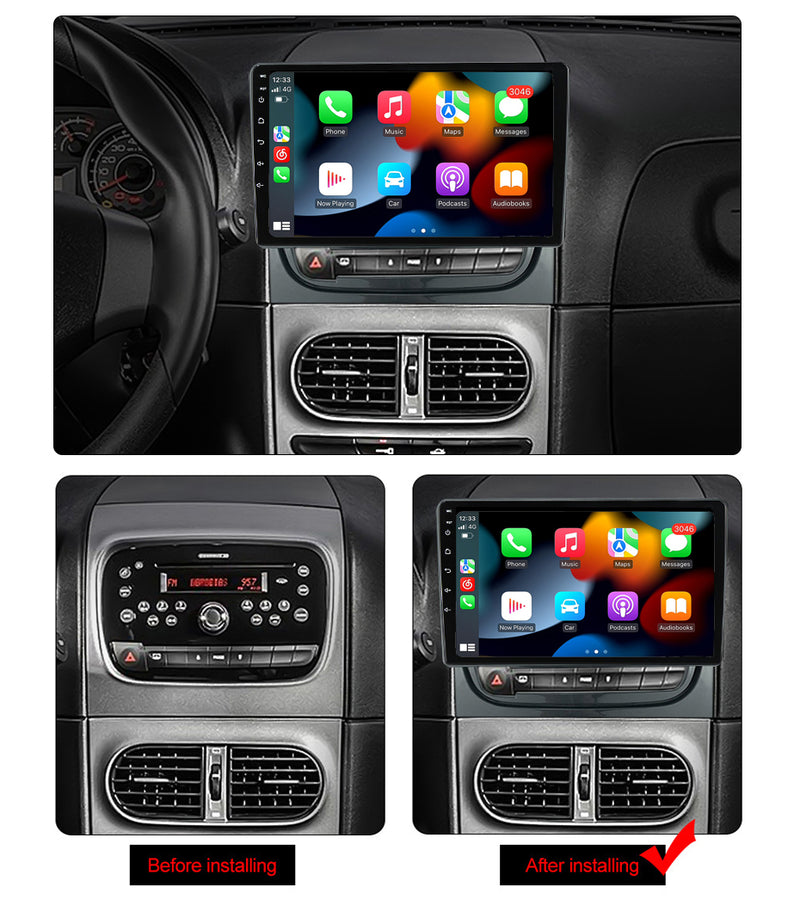 RoverOne Car Stereo Radio Bluetooth CarPlay GPS Navigation for Fiat Strada Idea 2012 - 2016
