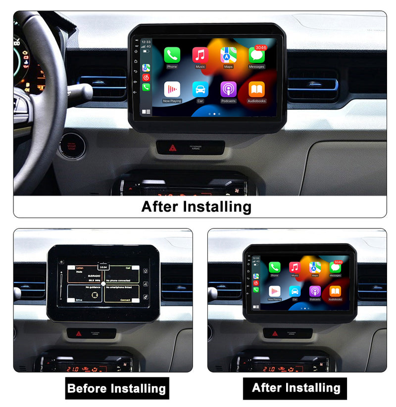RoverOne Car Stereo Radio Bluetooth CarPlay GPS Navigation for Suzuki Ignis 2016 - 2020