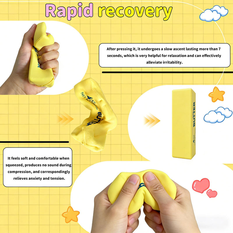 Slow Rising Squishy Stress Ball Taba Fidget Toy ADHD Stress Relief Gift