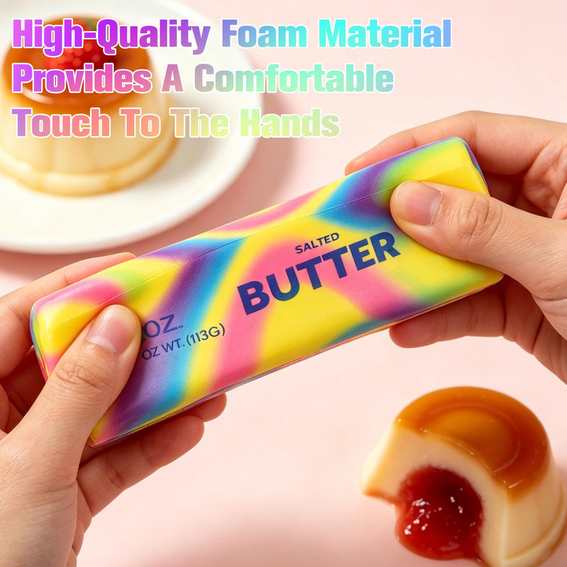 Butter Squishy Slow Rising Stress Relief Toy, Fidget Toy for Anxiety & Sensory Relief