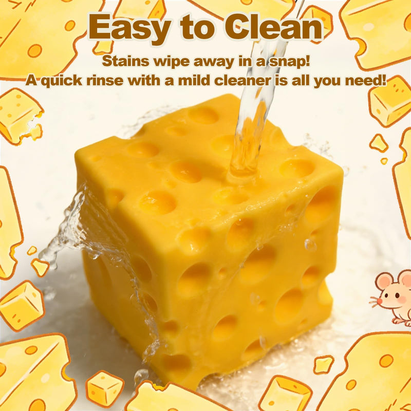 Cheese Squishy, Cheese Block Squeeze, Stress Relief Fidget, Novelty Gift