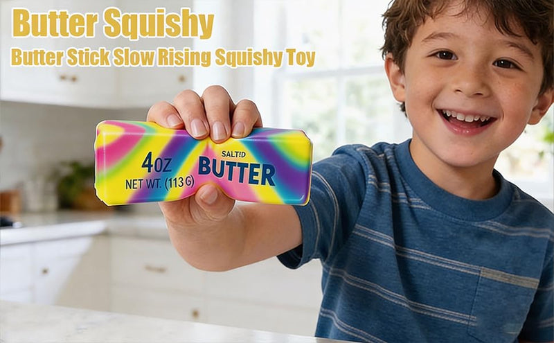 Butter Squishy Slow Rising Stress Relief Toy, Fidget Toy for Anxiety & Sensory Relief
