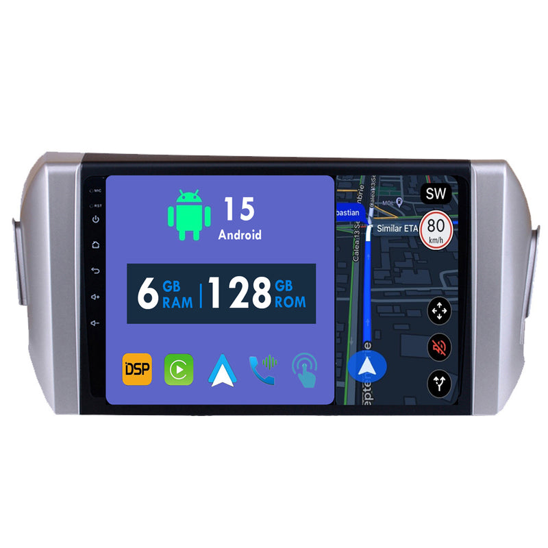 RoverOne Car Stereo Radio Bluetooth CarPlay GPS Navigation for Toyota Innova 2 2015 - 2022