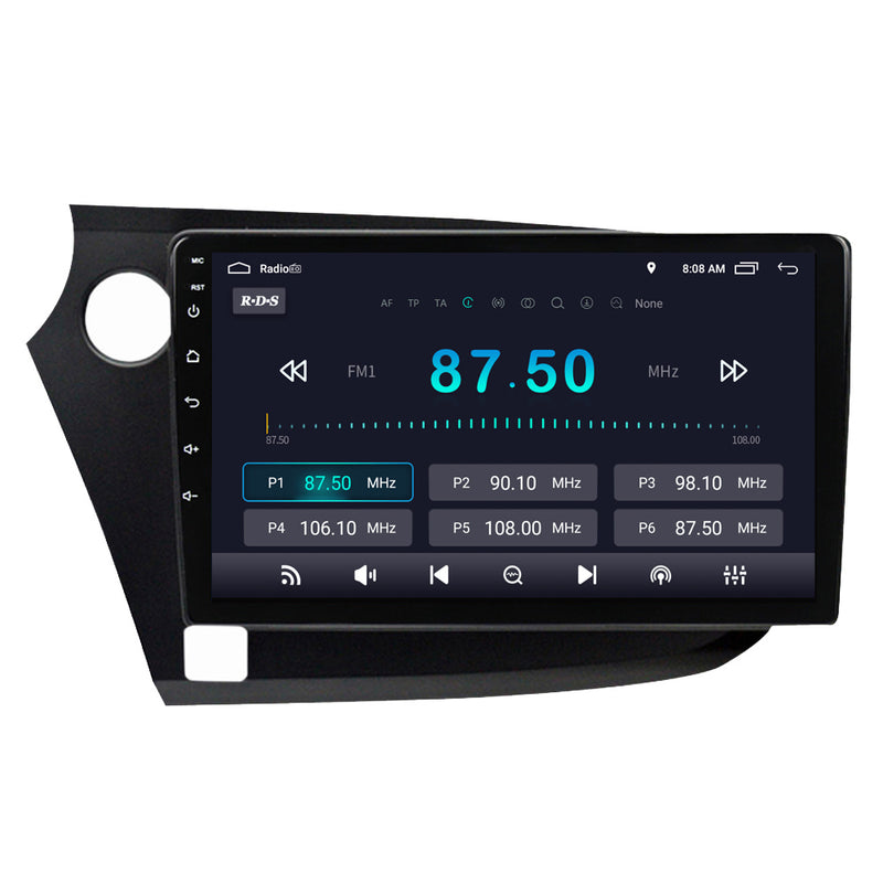 RoverOne Car Stereo Radio Bluetooth CarPlay GPS Navigation for Honda Insight 2 2009 - 2014