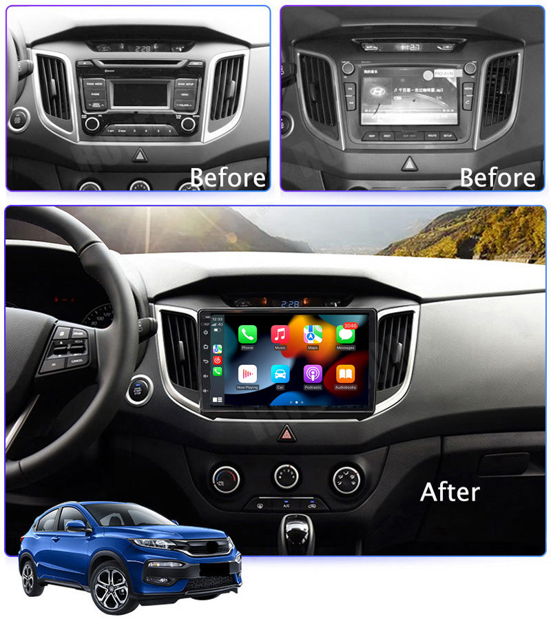RoverOne Car Stereo Radio Bluetooth CarPlay GPS Navigation for Hyundai Creta IX25 2015 - 2019