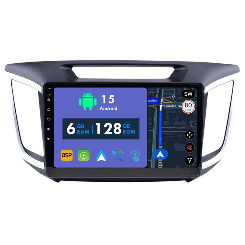 RoverOne Car Stereo Radio Bluetooth CarPlay GPS Navigation for Hyundai Creta IX25 2015 - 2019