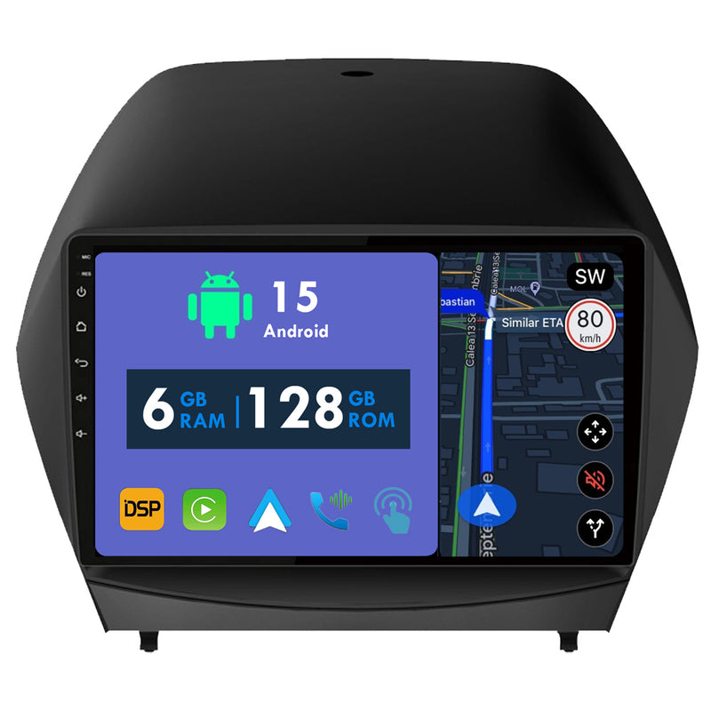 RoverOne Car Stereo Radio Bluetooth CarPlay GPS Navigation for Hyundai Tucson 2 IX35 2009 - 2015