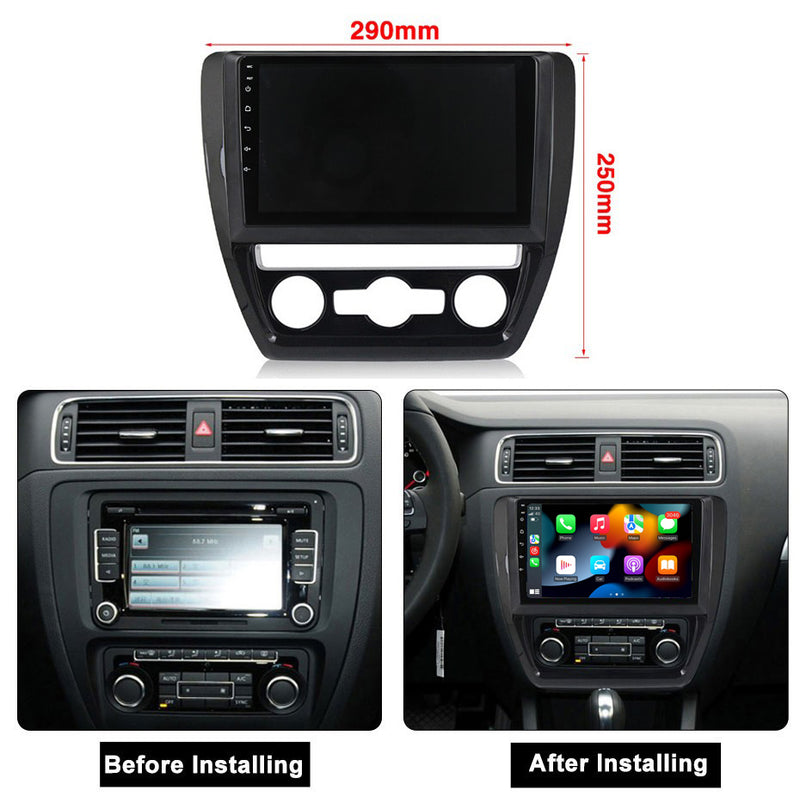 RoverOne Car Stereo Radio Bluetooth CarPlay GPS Navigation for Volkswagen Jetta 6 2011 - 2018