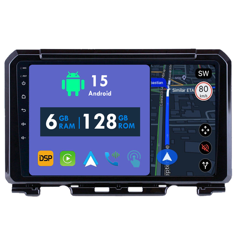 RoverOne Car Stereo Radio Bluetooth CarPlay GPS Navigation for Suzuki Jimny JB64 2018 - 2020