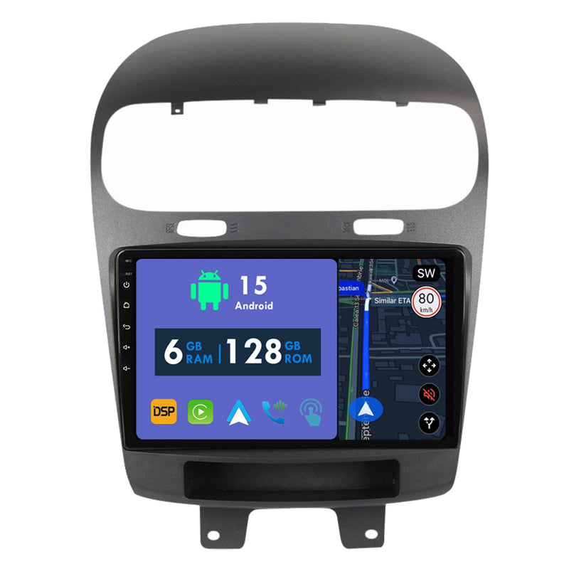 RoverOne Car Stereo Radio Bluetooth CarPlay GPS Navigation for Dodge Journey JC 2011 - 2020