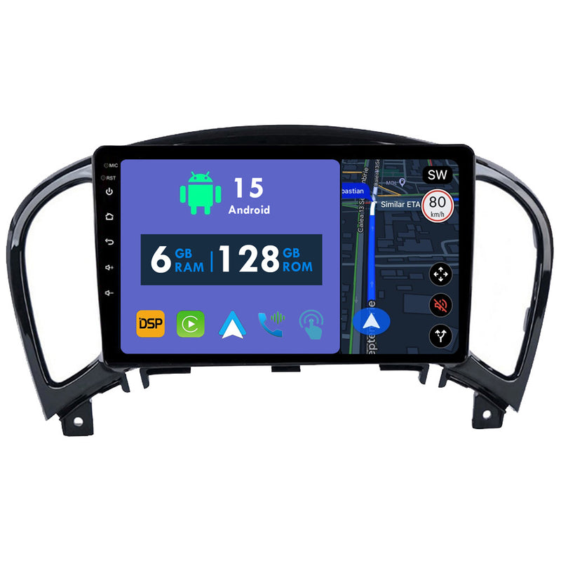 RoverOne Car Stereo Radio Bluetooth CarPlay GPS Navigation for Nissan Juke 2010 - 2014